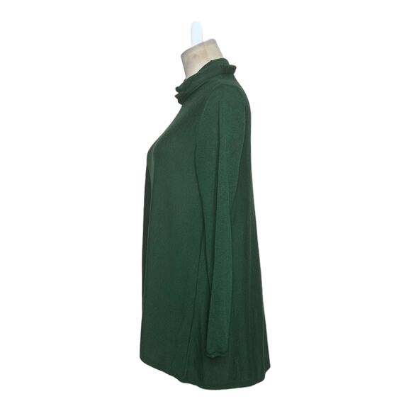 Eileen Fisher green high neck long sleeves sweater size small - Picture 6 of 11